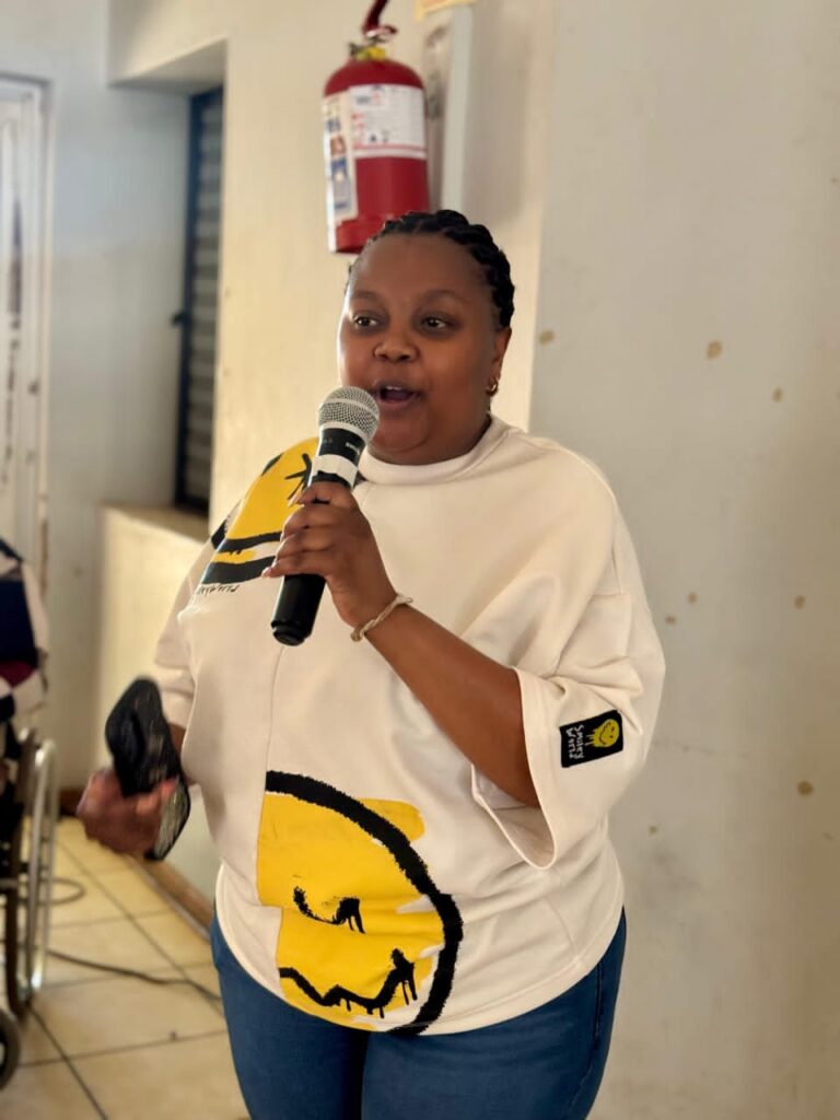 Sibongile Nhlabati, Lesedi Local Municipality SMME Development Coordinator speaking at the event.