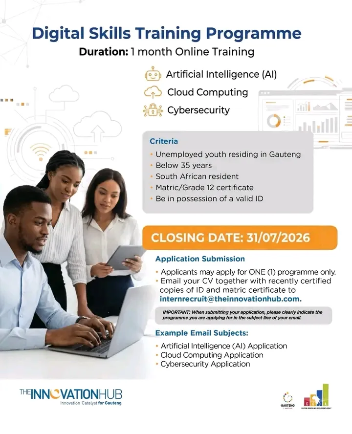 Poster published by The Innovation Hub on its social media platforms 
